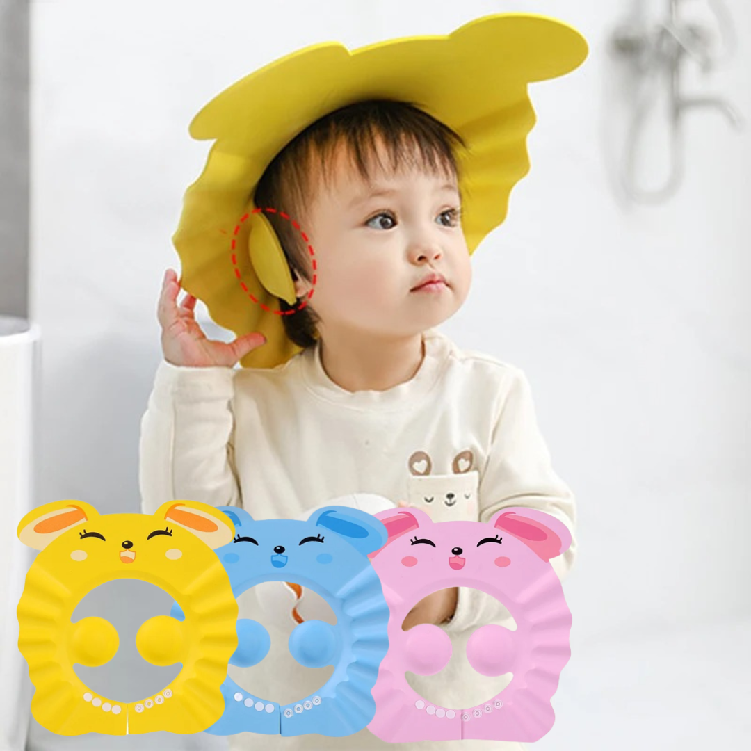 Visière chapeau pour douche bébé I ShampooCap™ – Bébé Poupon