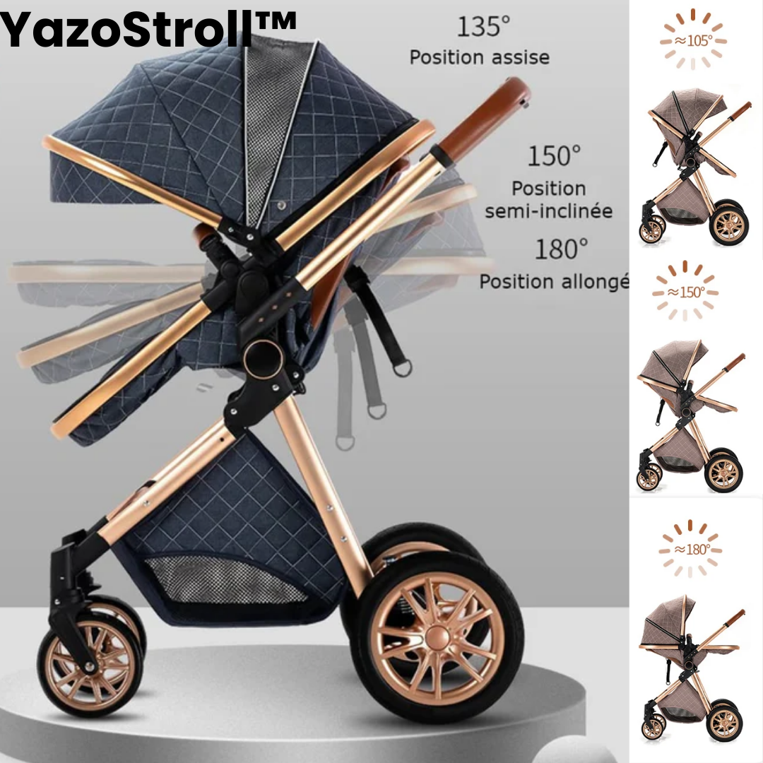 YazoStroll™ | Poussette 3 en 1 pour bébé