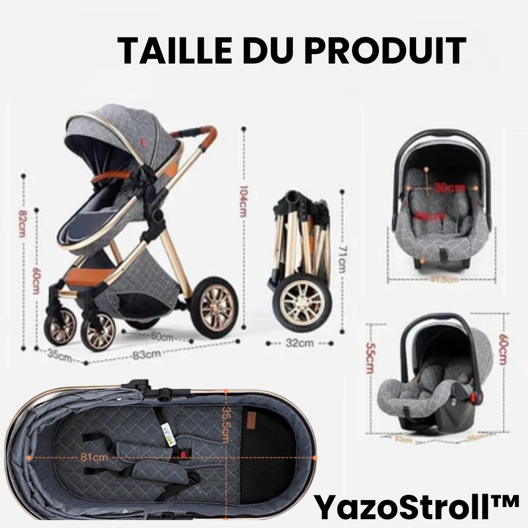 YazoStroll™ | Passeggino 3 in 1 