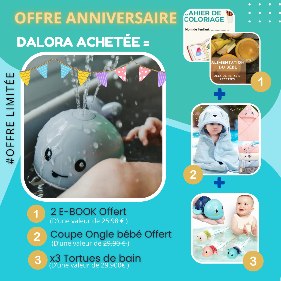 Dalora™ | Jouet de bain baleine