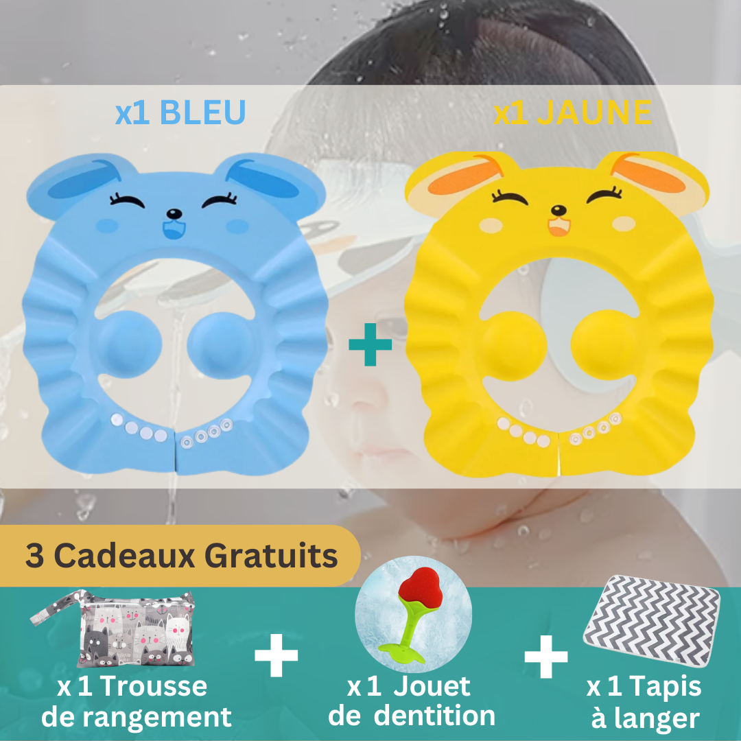 VISIÈRE CHAPEAU POUR DOUCHE BÉBÉ I ShampooCap™