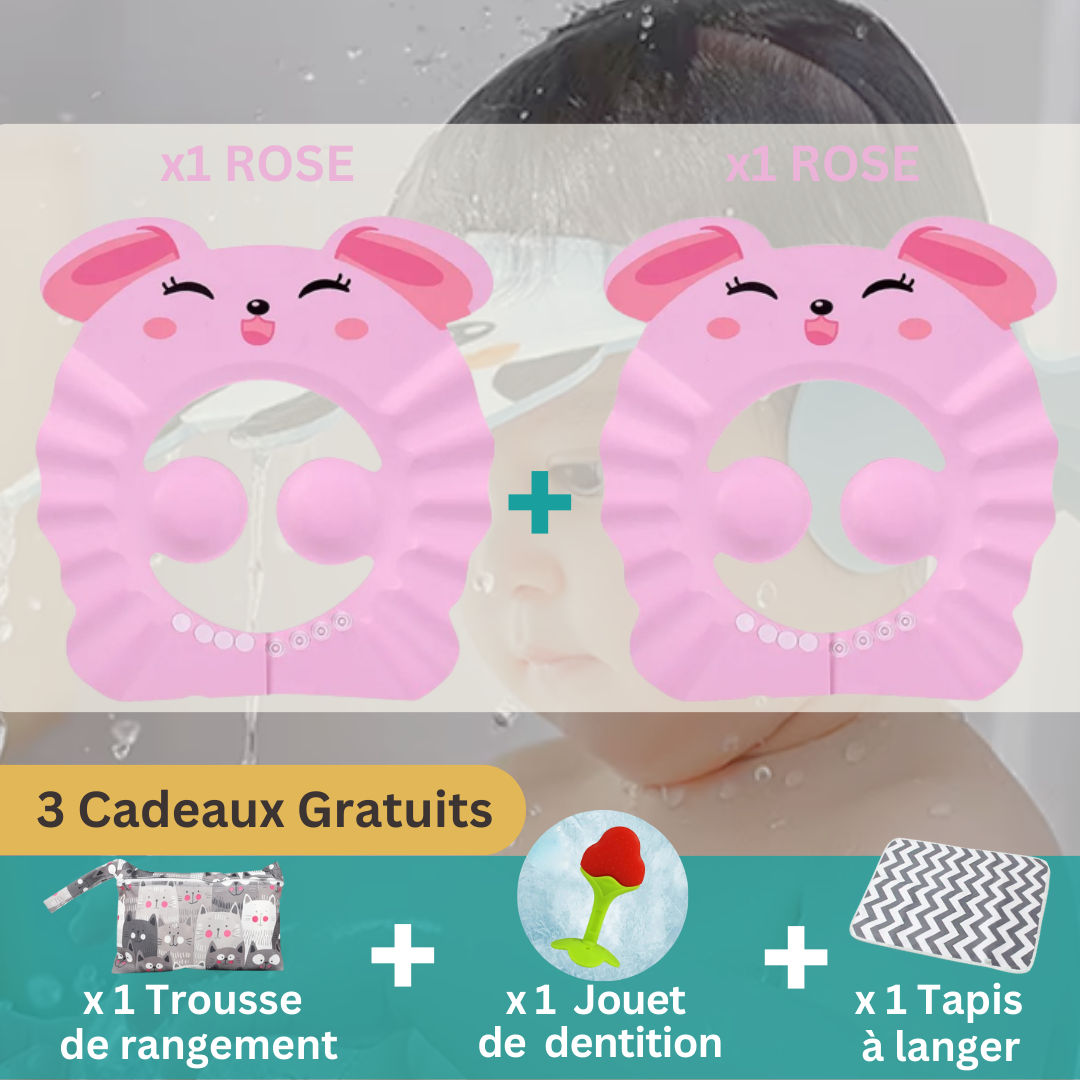 VISIÈRE CHAPEAU POUR DOUCHE BÉBÉ I ShampooCap™