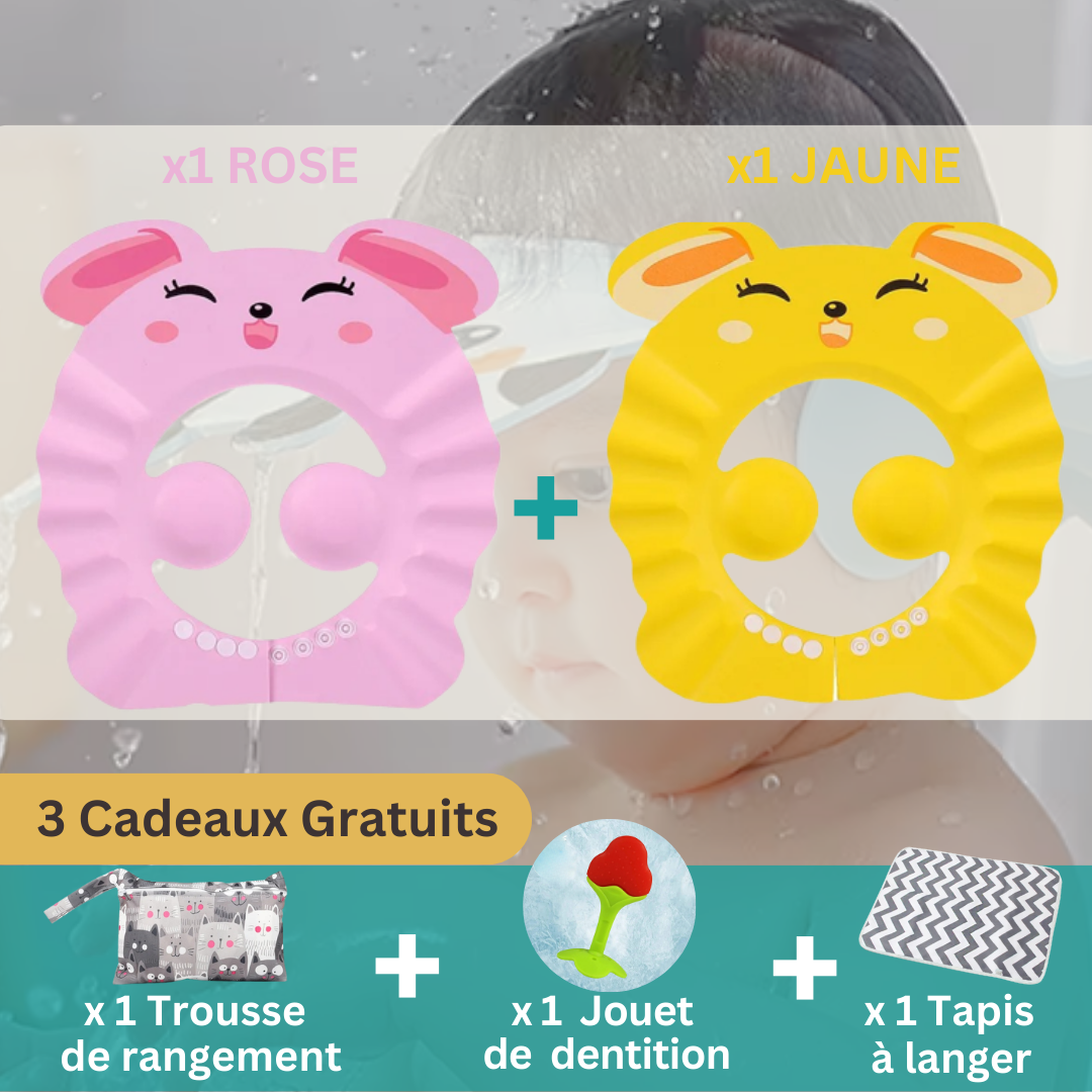 VISIÈRE CHAPEAU POUR DOUCHE BÉBÉ I ShampooCap™