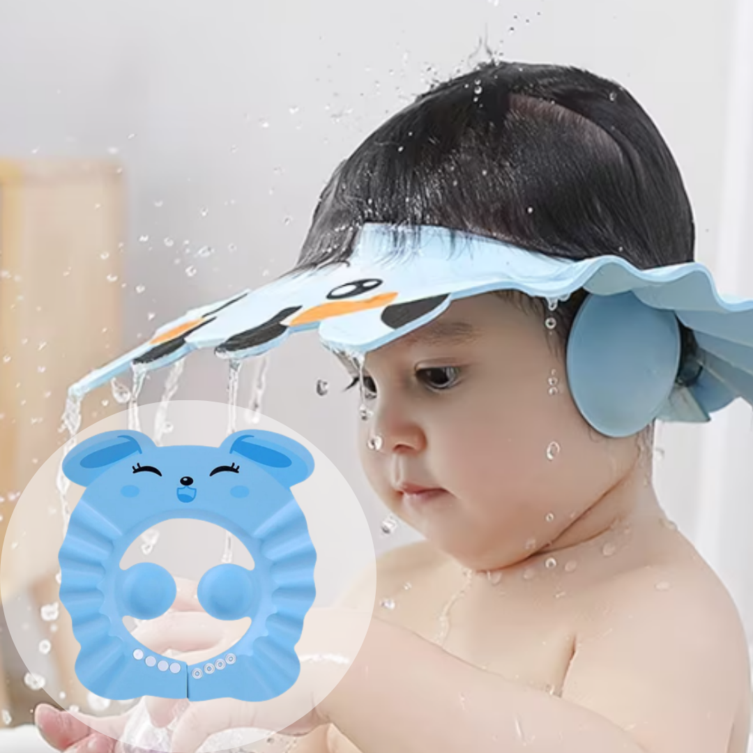 VISIÈRE CHAPEAU POUR DOUCHE BÉBÉ I ShampooCap™